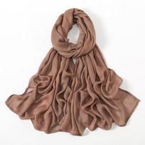 Fashion Modal Hijab Rayon Cotton Shawls Muslim Hijabs For Women Plain Scarf Big Size Headscarf Islamic Turban Headband 190*85Cm beige