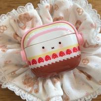 Cute strawberry cake Miffy rabbit wearing earphones AirPods Pro3 protective cover, the new model is suitable for Apple airpods4 noise reduction/2/3 Airpods 2