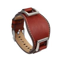 Karvės odos dirželis Fossil JR1157 laikrodžiui 24mm Vyriškas laikrodžio dirželis Aukštos kokybės odos apyrankė Retro stilius Juoda Ruda 24mm