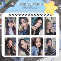 8Pcs/set KPOP Hearts2Hearts PhotoCard The Chase Album Special Cards Jiwoo Carmen LOMO Card Yuha Stella Juun Fans Collection Card 5.4x8.6cm