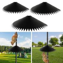 Squirrel Baffle Plastic Wrap Guard Bird Feeder Pole Mount Spiked Edge Easy Clean for Feeder Cage 35.5cm