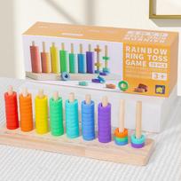 Medinis Montessori spalvų pažinimo derinimo žaidimas Ankstyvojo mokymosi edukaciniai žaislai Vaikams Vaikų loginio mąstymo lavinimas šviesiai pilka spalva
