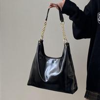 Korean Style Chain Tote Bag Women 2026 Large Capacity Fashionable Commuting Armpit High-end Shoulder juoda
