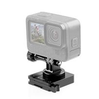 PULUZ aliuminio greito atjungimo laikiklis NVG šalmo laikiklis, skirtas GoPro ir kitoms veiksmo kameroms (Juoda) juoda