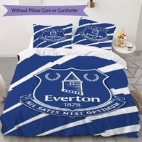 Everton FC Rašto Patalynės Komplektas Antklodės Užvalkalas Pagalvės Užvalkalas Namų Dekoras Gimtadienio Dovana (1 * antklodės užvalkalas + 2 * pagalvės užvalkalai be šerdies)40 135x200cm