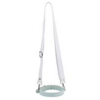 Silicone Ring Water Bottle Sling Handle with Adjustable Shoulder Strap Universal Water Bottle Carrier Hands Free žalia