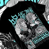 2026 Madingi Nauji Anime Jujutsu Kaisen Mahito Marškinėliai Kūno Kirminas Trumpomis Rankovėmis Unisex T-shirt Minkštas Laisvalaikio Tėvų ir Vaikų T-shirt Streetw... S įvairiaspalvis