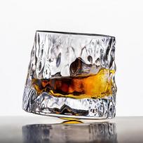 160ML viskio taurės Besisukanti viskio taurė 360 laipsnių kampu besisukanti krištolinė romo taurė kokteilių vakarėliui gėrimo taurė 160ml