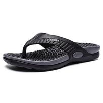 Summer Slippers Men Flip Flops Beach Sandals Non-slip Casual Flat Shoes Massage Indoor House Shoe For Men Outdoor Slides 40