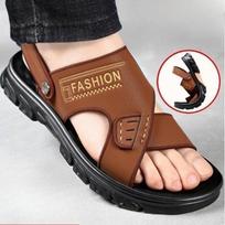 Men's Slip-on Casual Beach Shoes with Anti-slip Properties, Flip-flops 38 ruda
