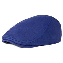 VOBOOM Cotton Men Women Flat Cap Driver Retro Vintage Soft Boina Casual Baker Newsboy Caps Cabbie Hat for Male 58-60 cm dangaus mėlyna spalva