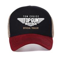 Top Gun 2 Maverick Kvėpuojantis beisbolo kepuraitė Unisex Vasarinė Vyriška Vėsi Tinklelio Tikka Kepurės Unisex Reguliuojama Snapback kepurė Casquette Adjustable raudona