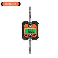 250KG/100g 100KG/50g Didelio patvarumo kabliukinis svarstyklės Pramoninės kraninės svarstyklės LCD skaitmeninės kabinamosios svarstyklės Didelio tikslumo bagažo žvejybos svarstyklės