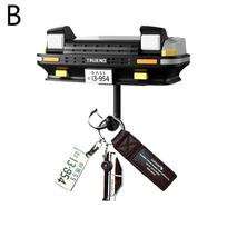 AE86 Automobilio Raktų Laikiklis Sieninis JDM Stiliaus Raktų Kabliukas Kūrybiška Dekoro Priekinio Žibinto Raktų Grandinėlės Žiedas Kabliukas Automobilių Entuziastų Dovanoms black