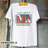 Talking Heads Geltonas 80-ųjų Unisex Baltas Marškinėlis S-5XL Unisex Marškinėlis XXXXL