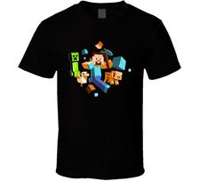 Minecraft Run Away Creeper Chase Pickaxe  Unisex T-Shirt L