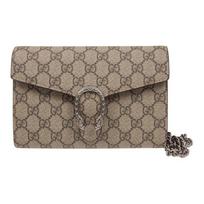 Gucci Dionysus Woc Chain Tiger Head Clasp Logo Red Lining Canvas Wallet Crossbody Shoulder Bag Women bags Dark-Brown 401231-KHNSN-8698 Basic Set (Bag+Dust Bag)
