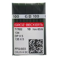 100 vnt. Originalios Groz Beckert siuvimo adatos 134 DPX5 135X5 FFG/SES Nm 75/11 80/12 90/14 100/16 Pramoninėms siuvimo mašinoms