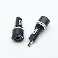 High-Temperature Resistant Bakelite Cross Fuse Holder R3-22 with 6×30 Fuse & 15mm Mounting Hole, Certified High Quality.