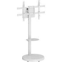 Techly Floor Stand with Trolley Shelf LCD/LED/Plasma TV 37inch-86inch White 161644