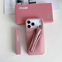 Rhode su lūpų blizgesiu telefono dėklas, skirtas iPhone 16 15 14 13 12 17 11 Pro Max Plus Lūpų