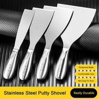 New Stainless Steel Putty Shovel Thickened Rustproof Paint Tool Durable Steel Shovel Wall Plastering 1.5 inches