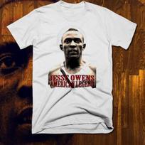 Jesse Owens T-shirt Juodųjų istorijos mėnuo Afrikos pilietinių teisių aktyvistas nauji marškinėliai XL black