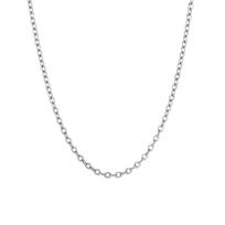 Wholesale 10pcs Stainless Steel Chain O-link Cross Cable Necklaces for DIY Jewelry Making Supplies 45cm-50cm