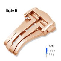 For Omega Seamaster Speedmaster Butterfly Clasp for Silicone/Leather Strap Polish Stainless Steel Folding Buckle 16mm 18mm 20mm 18mm