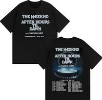 The Weeknd After Hours iki Aušros Spausdinta vyriška mada Hip-hop trumpomis rankovėmis marškinėliai 2026 Retro Laisvalaikio trumpomis rankovėmis Viršus - M... S įvairiaspalvis