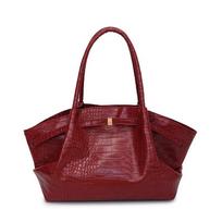 Large-capacity Stone-pattern Tote Bag 2025 New Style Fashionable Textured Handbag Commuting Shoulder one size raudona