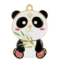 Mielas metalinis panda USB atmintukas black
