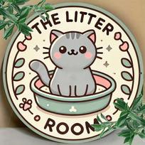 The Litter Room Cat Metal Sign Round 7.8x7.8 Inch Vintage Wall Decor for Bar Cafe Garage