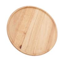 Apvalus medinis padėklas 30cm Paprasto stiliaus stabilus serviravimo padėklas pusryčiams, picai, vaisiams, užkandžiams