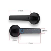 Tuya Keyless Entry Door Lock Home Security Remote Lock Bluetooth Wireless Digital Door Lock Smart Fingerprint Door Lock