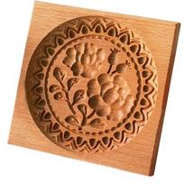 DIY Wooden Shortbread Mold Raspberry Heart Carved Gingerbread Cookie Mold Kitchen Cutter Molds For Valentine's Day Easter Party