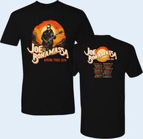 2 pusės 2024 Europos Pavasario Turas Joe Bonamassa Marškinėliai Juodi Unisex S-5XL  1J0276 Unisex Marškinėliai XXL