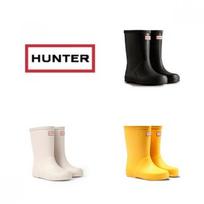 Hunter Kids First Classic Rain Boots Htkce2tsfk11 blacks/130