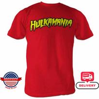 Unisex WWE Hulk Hogan Hulkamania Logotipo Replika Helovino Cosplay Kostiumas Marškinėliai Unisex Marškinėliai XXXXL