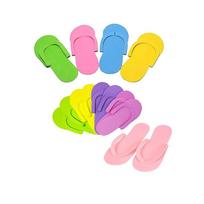 12 Pairs Einweg Flip-Flops Schaum Pediküre Tanning Spa Hausschuhe Liefert