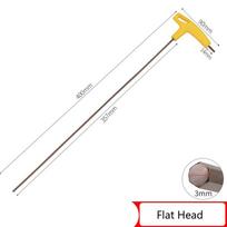 400mm Length 3-10mm Hex Key Wrench  T-Handle Spanner Flat/Ball Head Socket Screwdriver Allen Hex Wrench Hand Tool Extra Long Arm