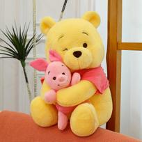Winnie The Pooh su meškiuku Piglet apkabinanti pliušinė žaislinė Kawaii minkštas žaislas miego pagalvė Anime kambario dekoracija Gimtadienio dovana mergaitėms 35cm