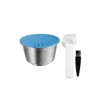 iCafilas Refillable Adapter For Dolce Gusto Coffee Capsule Milk Form Filter Pod Stainless Steel for Geino S Coffee Maker Mahcine