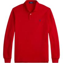 Polo Ralph Lauren Classic Fit Laismi Kvėpuojantys Medvilniniai Tinklelio Šonkauliuoti Ilgomis Rankovėmis Polo Marškinėliai Vyriški Viršutiniai Drabužiai 710680792-069 S
