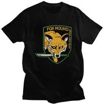 Individualūs Metal Gear Solid Fox Hound marškinėliai vyrams, trumpos rankovės, 100% medvilnė, video žaidimų marškinėliai, madingi marškinėliai - Vyriški vasaros... S įvairiaspalvis