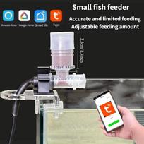Intelligent Timed Fish Feeder for Small Fish - No Clogging, Perfect for Desktop Fish Tanks WiFi