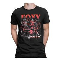 Men T-Shirt Vintage Five nights FNAF Foxy Novelty Cotton Tee Shirt Short Sleeve  T Shirts O Neck Tops Gift Idea S juoda