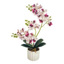 Namų dekoras Biuro dekoras Dirbtinė orchidėja Dirbtinės orchidėjos dekoracija Phalaenopsis augalas Realistiška išvaizda