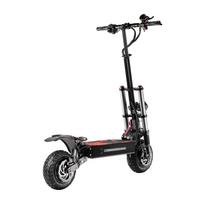 BOYUEDA S3-11 6000W Dvigubo variklio elektrinis paspirtukas - 60V38Ah baterija, 120 km nuotolis, 11 colių visureigio padangos, sulankstomas dizainas juoda