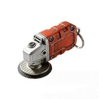 Sturdy Mini Grinder Keychain Simulation Grinding Tool Pendant  Keys Bags Pockets oranžinė